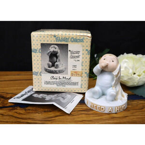 Vintage 1984 The Family Circus I Need A Hug Clay In Mind Figurine In Box